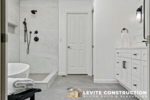 Large Master Bathroom - Levite Construction Co.